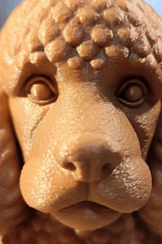 3D-printed Poodle Bust – Dog Figure made of PLA – approx. 17.5 cm