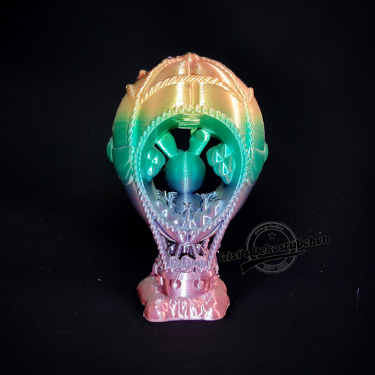 3D Rabbit in Hot Air Balloon by Koza Design