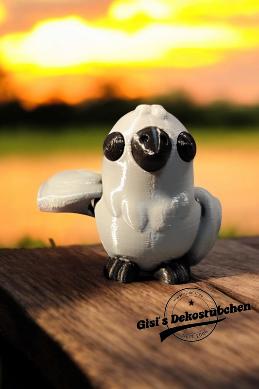 3D printed crow figure PLA decoration
