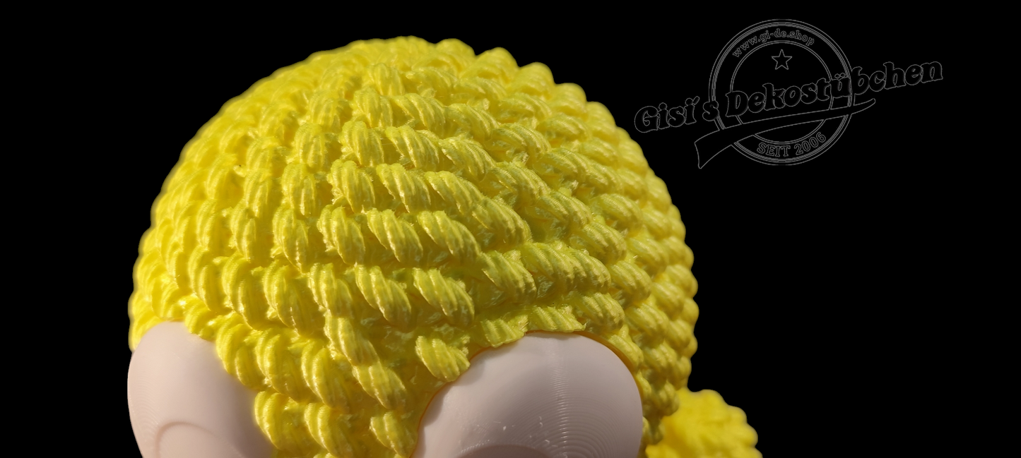 3D printed octopus money box in wool look