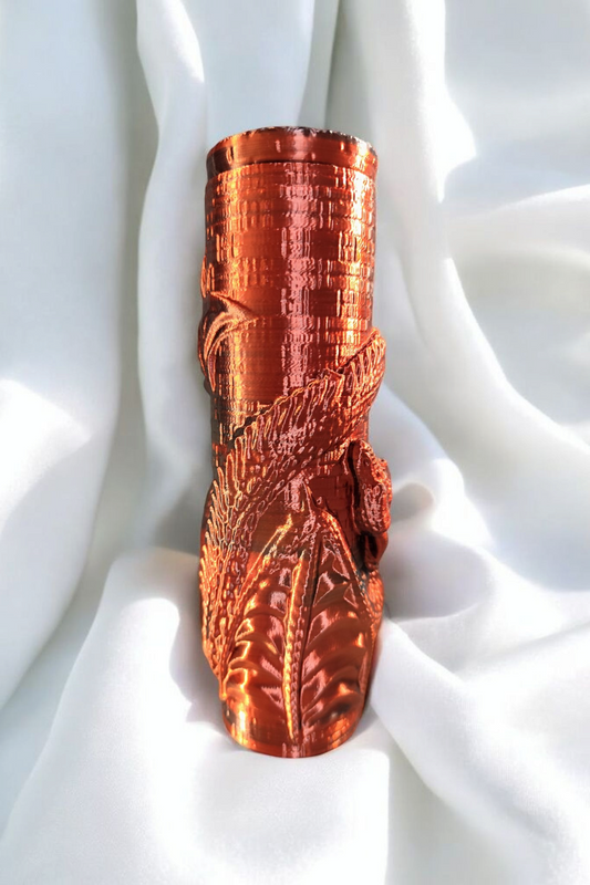 3D printed dragon can screw cap