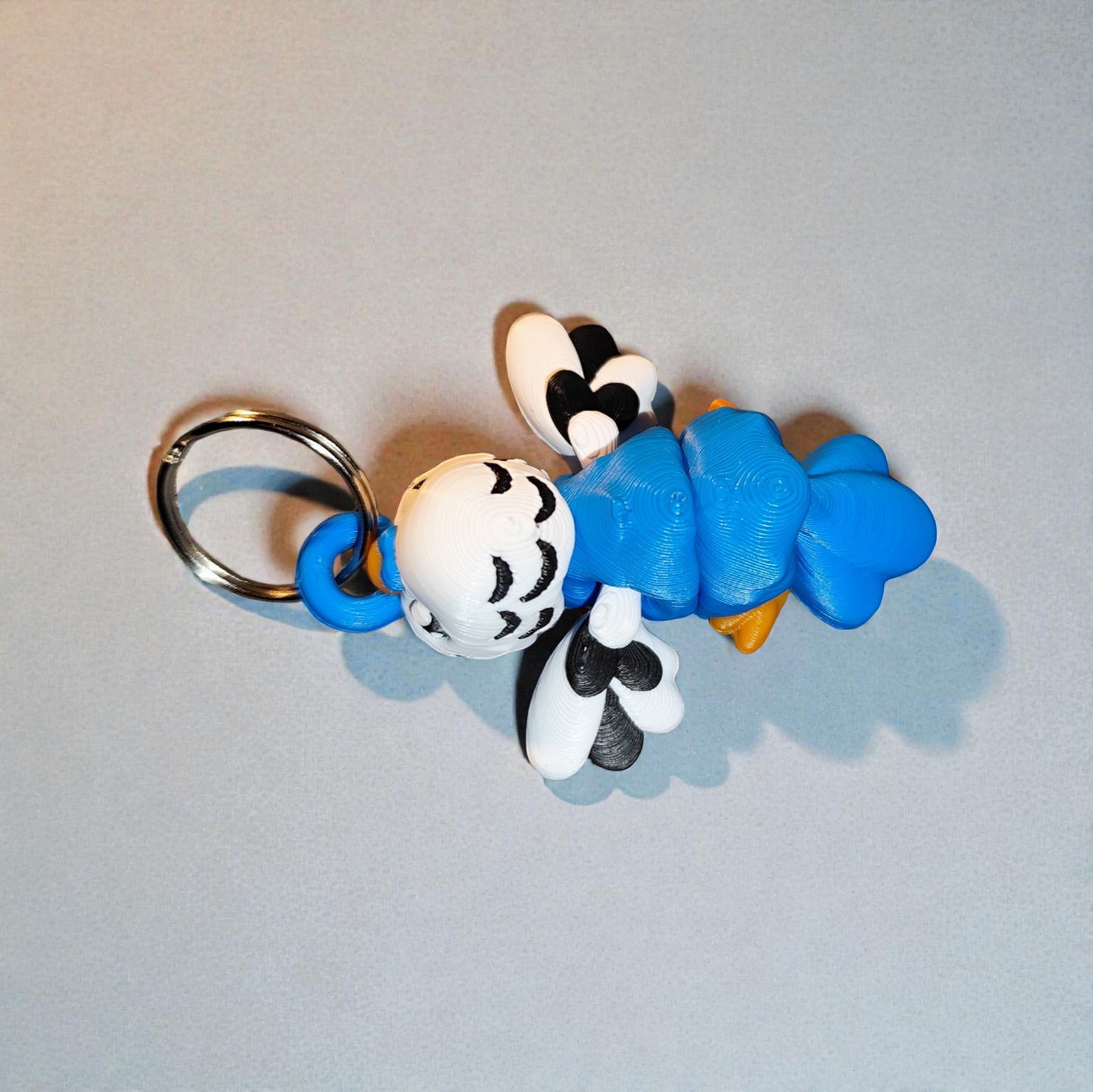 3D printed budgie keychain – cute flexi bird | Custom colors available