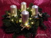 Advent wreath LED white/gold