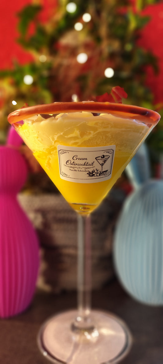 Cream Easter Cocktail Candle in a Glass – Vanilla and Chocolate