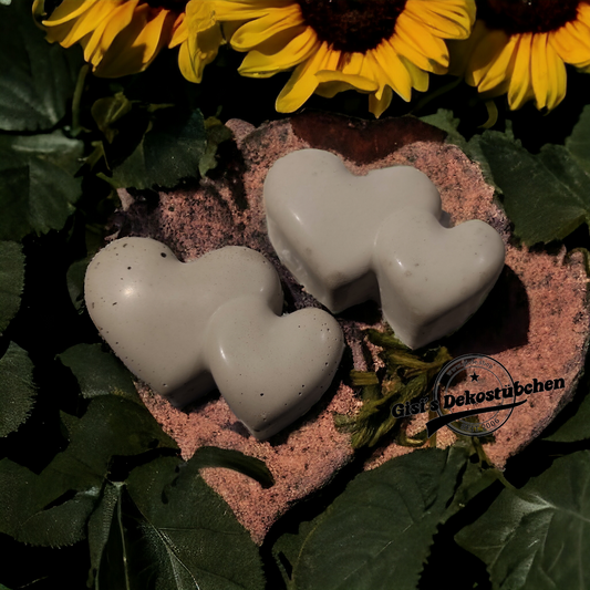 Decoration double heart concrete garden autumn grave decoration gift