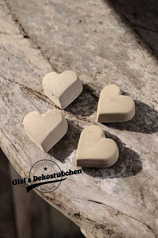 Decoration Mini Heart Concrete Garden Autumn Grave Decoration Gift