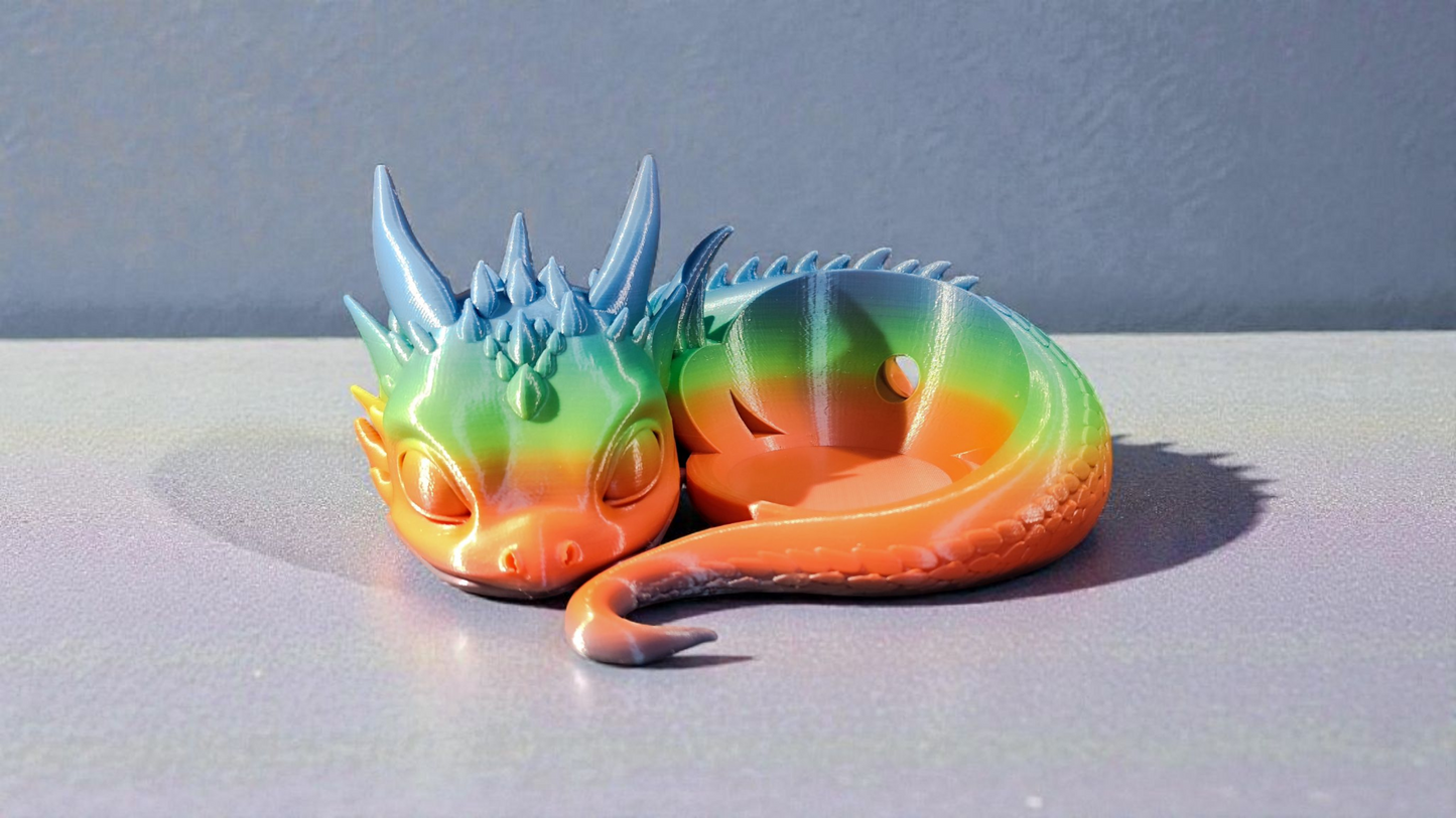 Dragon Holder Alexa Echo Dot 3D Printed - Baby Dragon Speaker Stand PLA