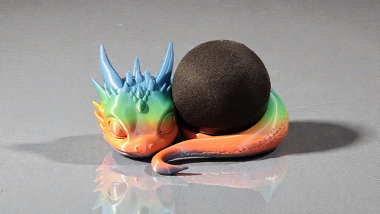 Dragon Holder Alexa Echo Dot 3D Printed - Baby Dragon Speaker Stand PLA