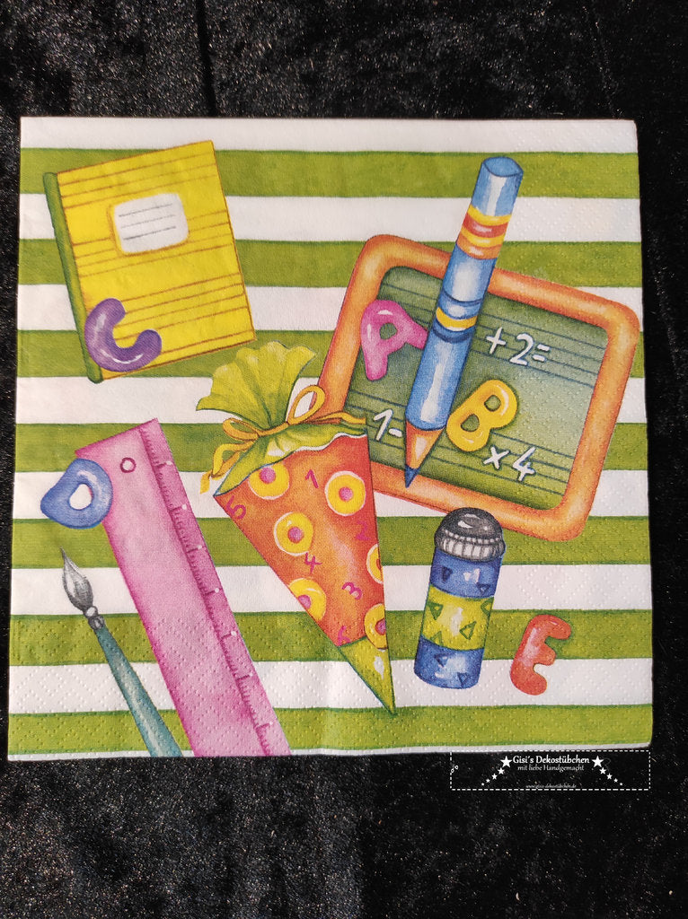 School enrollment pens blackboard school cone school