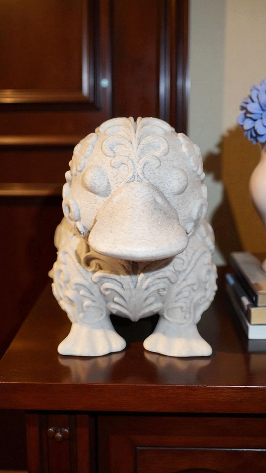 Elegantes 3D-gedrucktes Schnabeltier mit Ornamenten Wunschfarbe Cinderwing3D