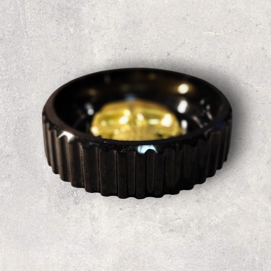 Epoxy resin bowl with skull – individual design – approx. 12 cm diameter ---