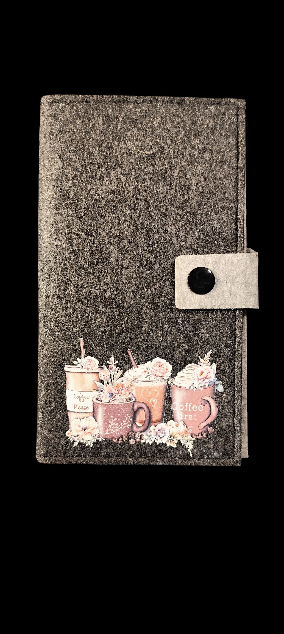 Felt wallet 16.3 x 9.5 cm – according to your wishes – 4 interior colors – card slots & coin pocket