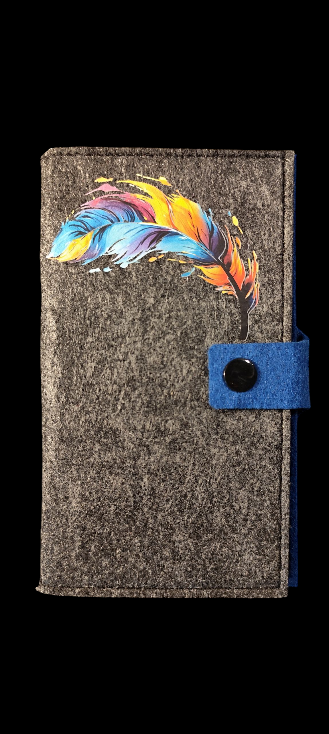 Felt wallet 16.3 x 9.5 cm – according to your wishes – 4 interior colors – card slots & coin pocket
