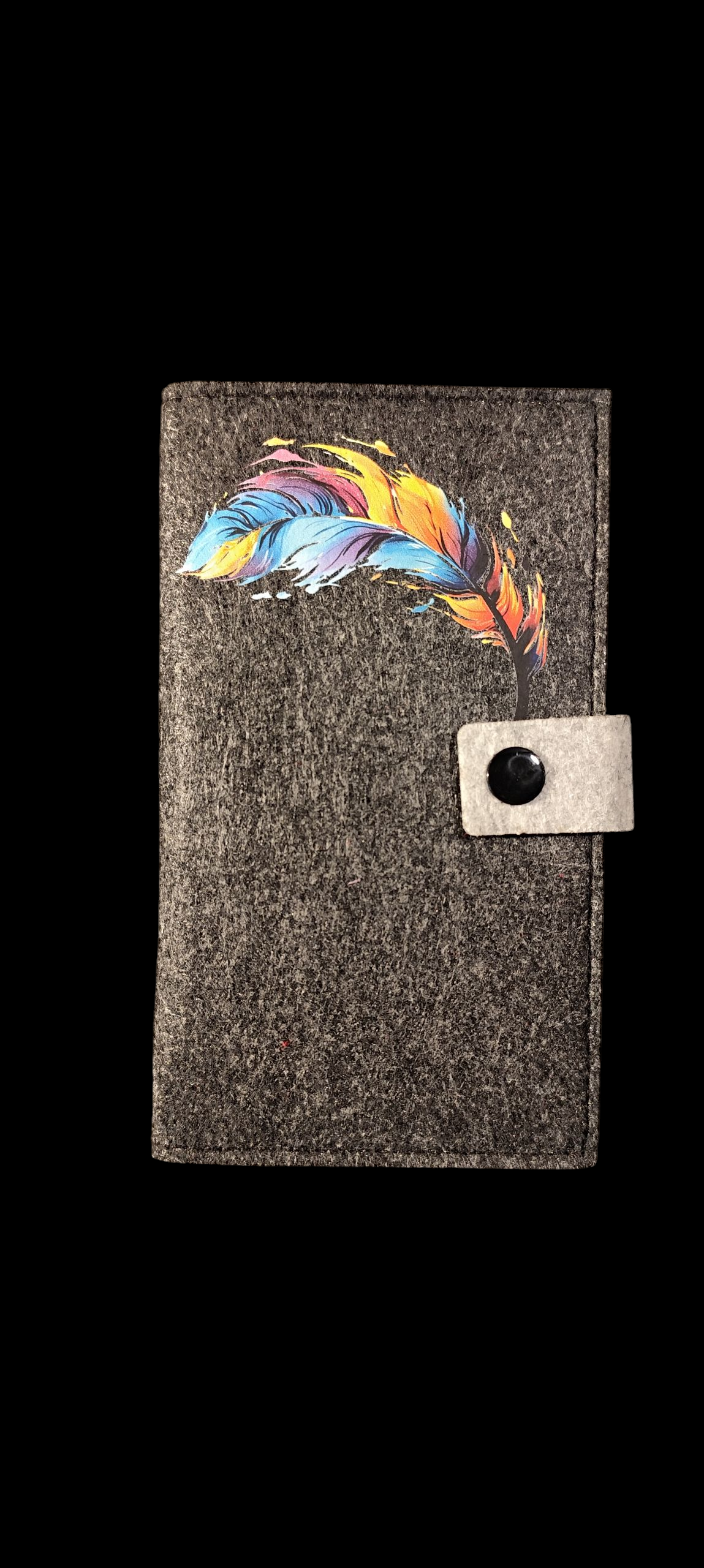 Felt wallet 16.3 x 9.5 cm – according to your wishes – 4 interior colors – card slots & coin pocket
