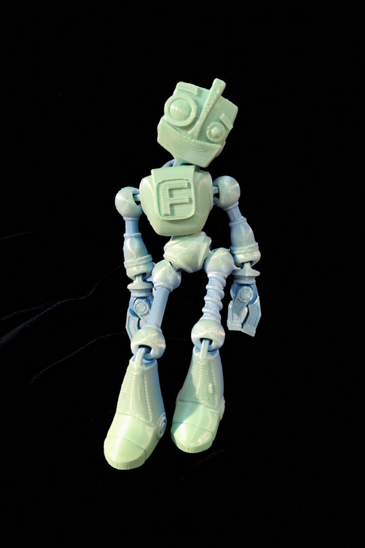 Flexi Robot | Articulated Robot Fidget Toy with Opening Hands | 3D Printed Desk