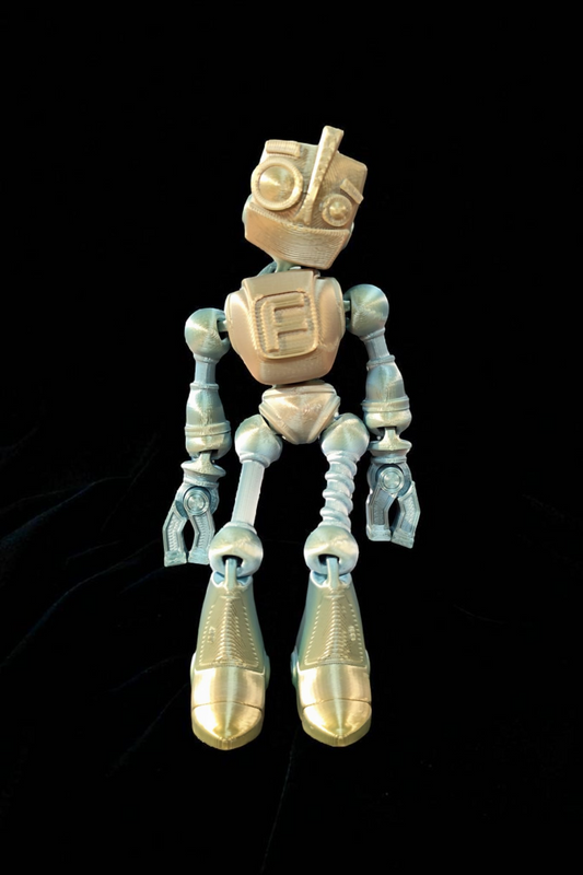 Flexi Robot | Articulated Robot Fidget Toy with Opening Hands | 3D Printed Desk