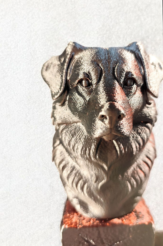 “Forever by your side” – Australian Shepherd bust from the 3D printer