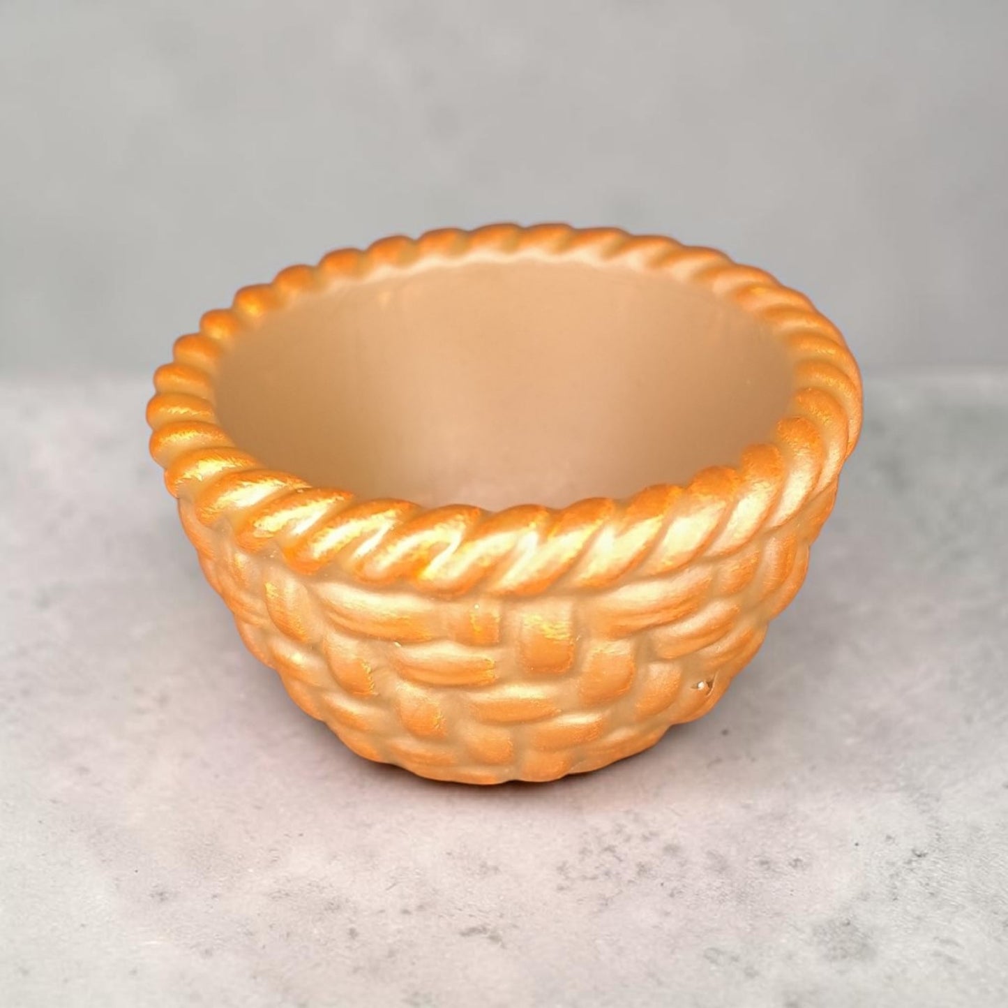 Handbemalter Keramik Mini Korb
