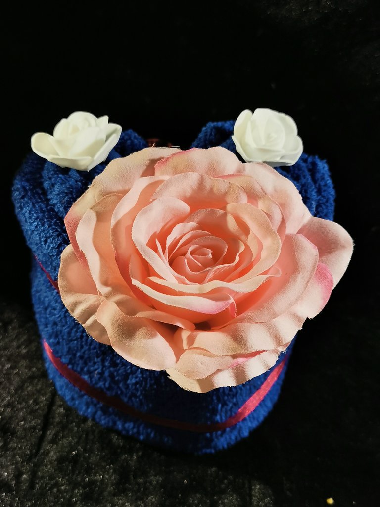 Handtuchtorte - Herzform, Geldgeschenke, Geburtstag, Muttertag