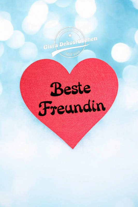 Heart-shaped felt coasters