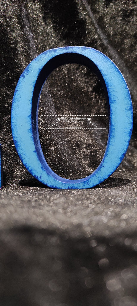 Wooden letter or number, 8cm high, MDF