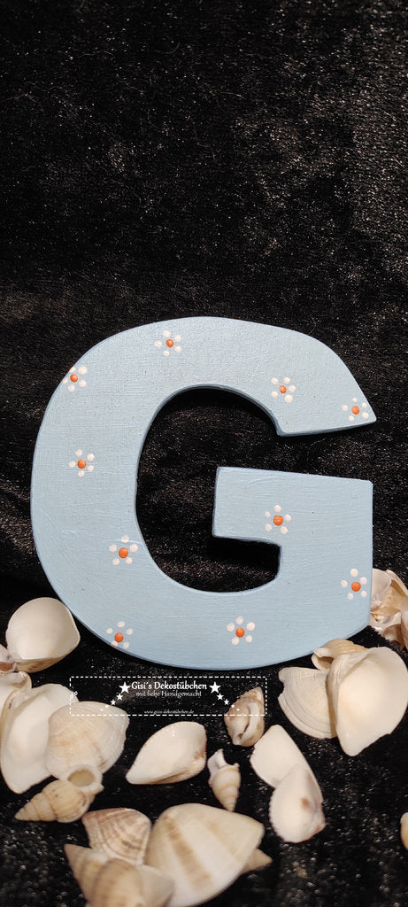 Wooden letters handmade unique pieces 8 cm