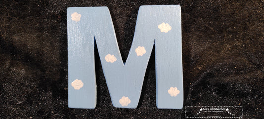 Wooden letters handmade unique pieces 8 cm