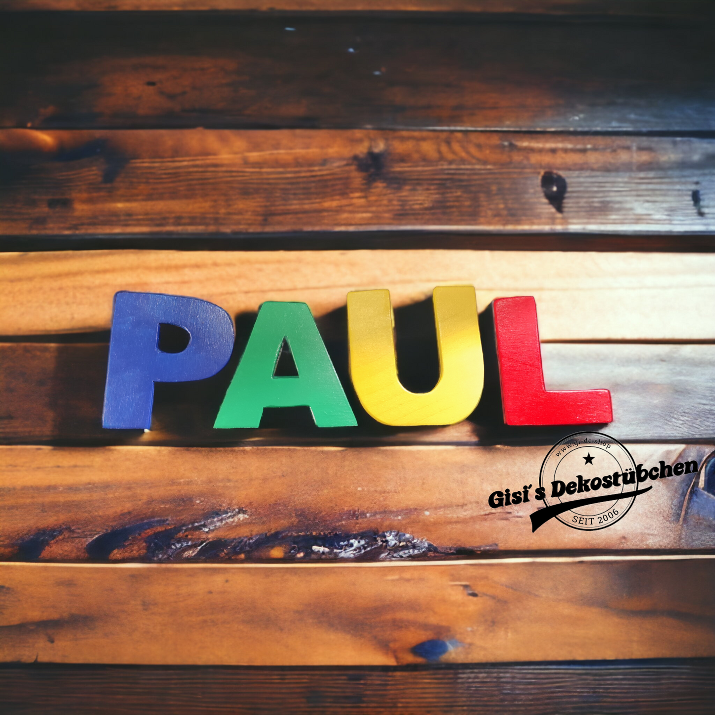 Wooden letters handmade unique pieces 8 cm