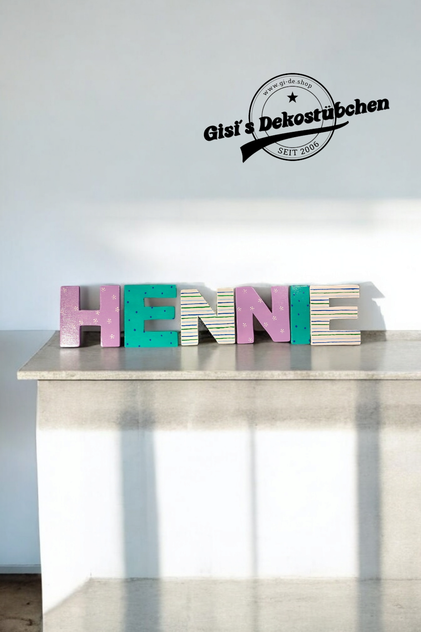 Wooden letters handmade unique pieces 8 cm