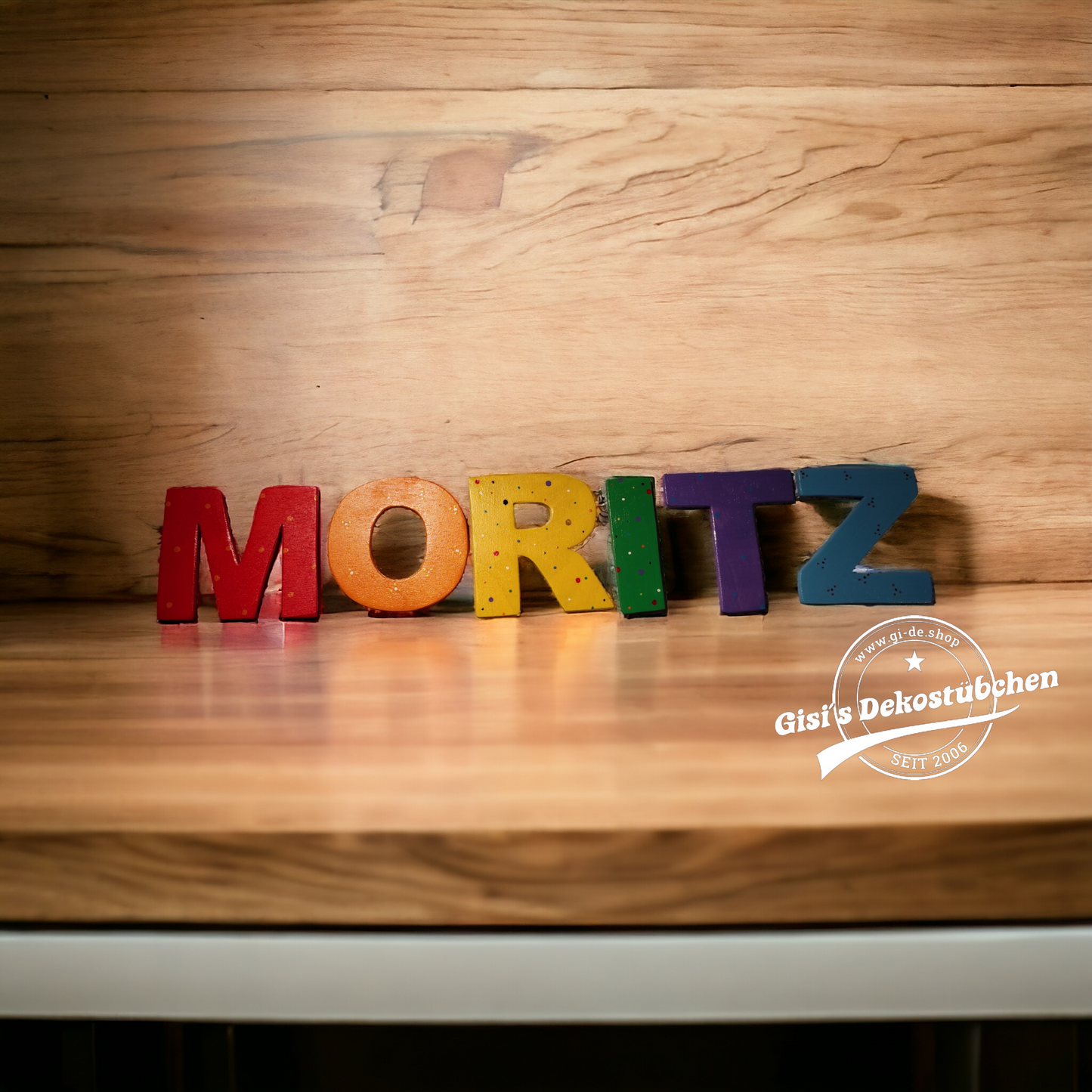 Wooden letters handmade unique pieces 8 cm