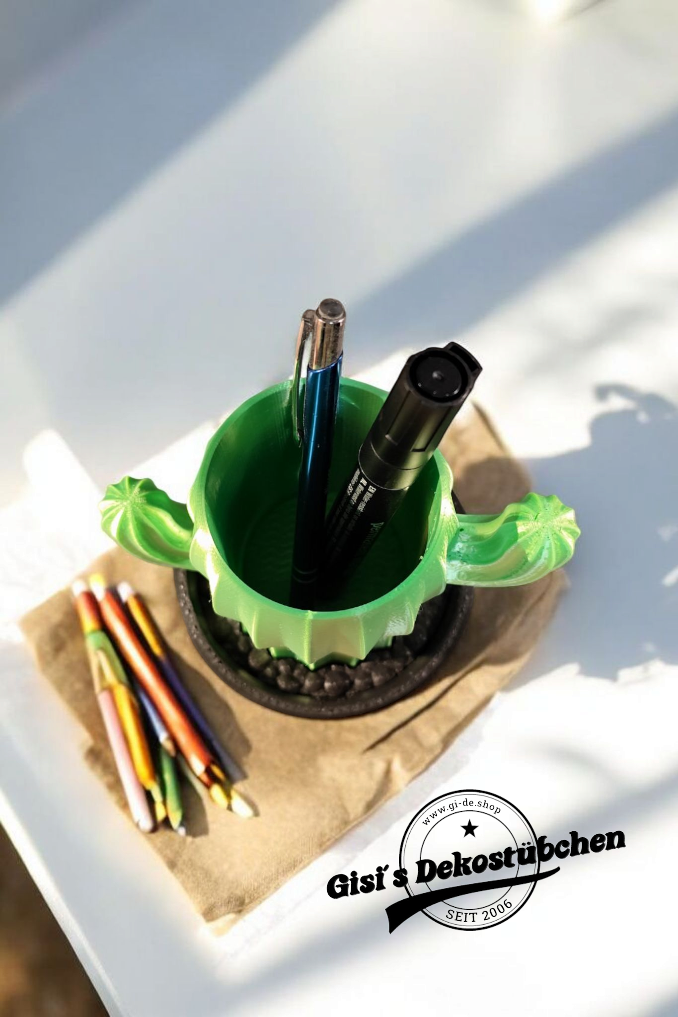 Cactus pen holder for your desk!