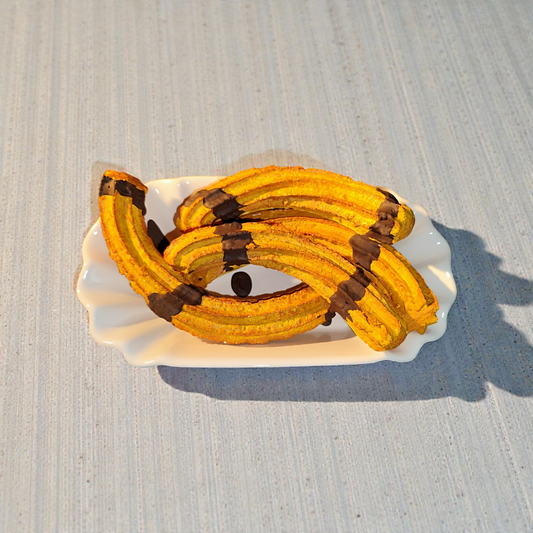 Ceramic Churros Decoration in original size – Hand-painted, deceptively realistic