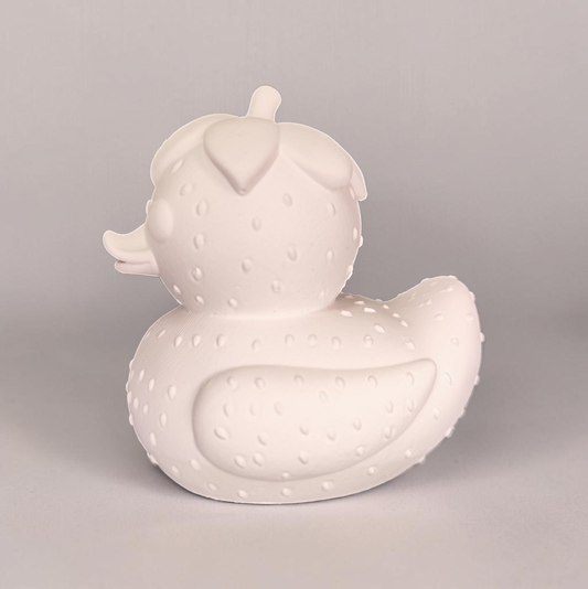 Ceramic Strawberry Duck Weatherproof - Summer Decoration for Garden and Balcony