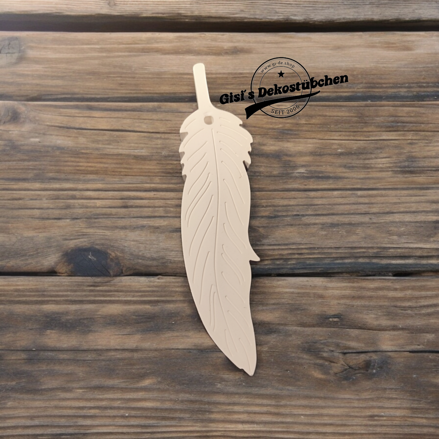 Ceramic Feather Pendant