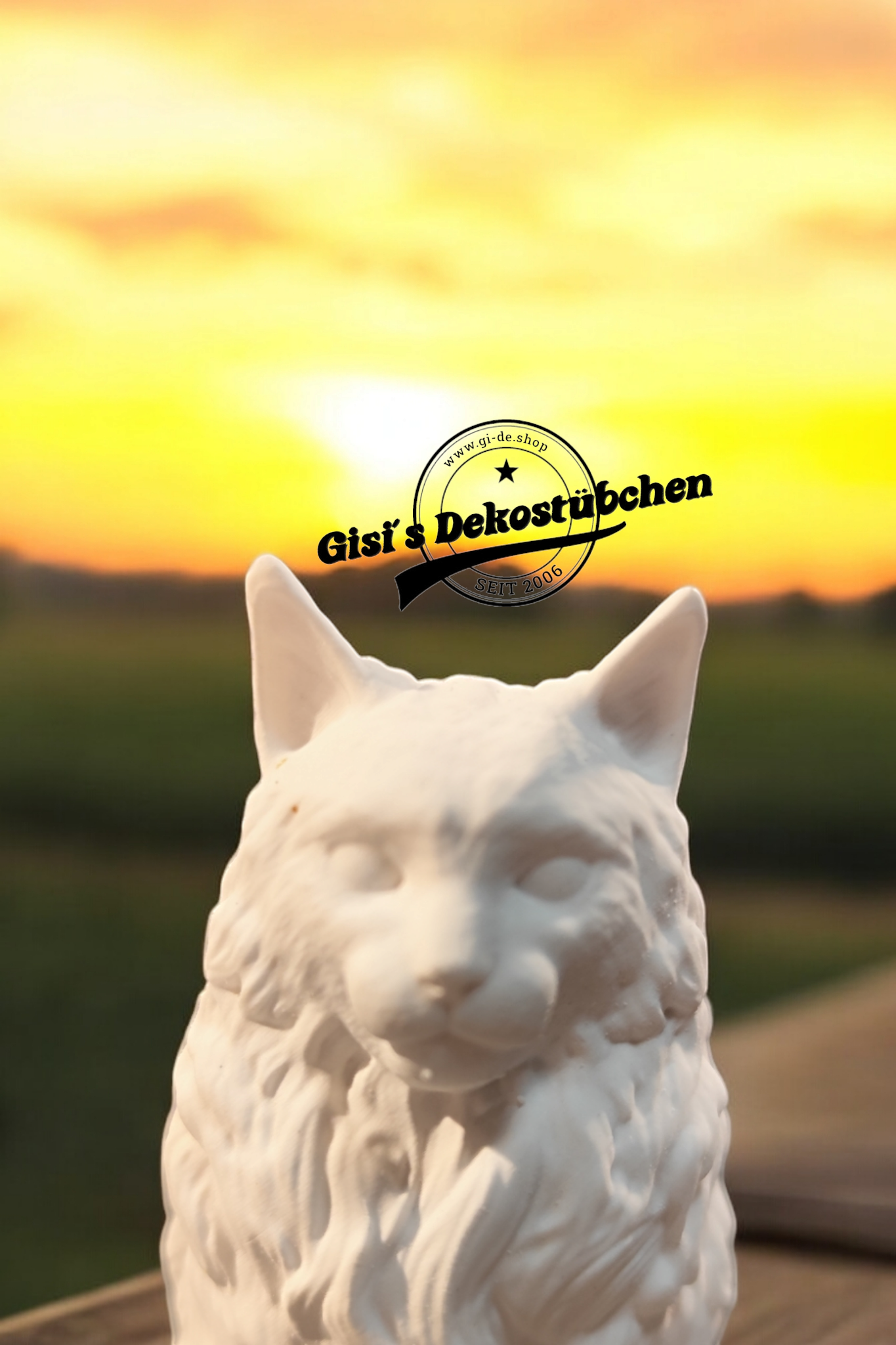 Ceramic Maine Coon Cat Decoration
