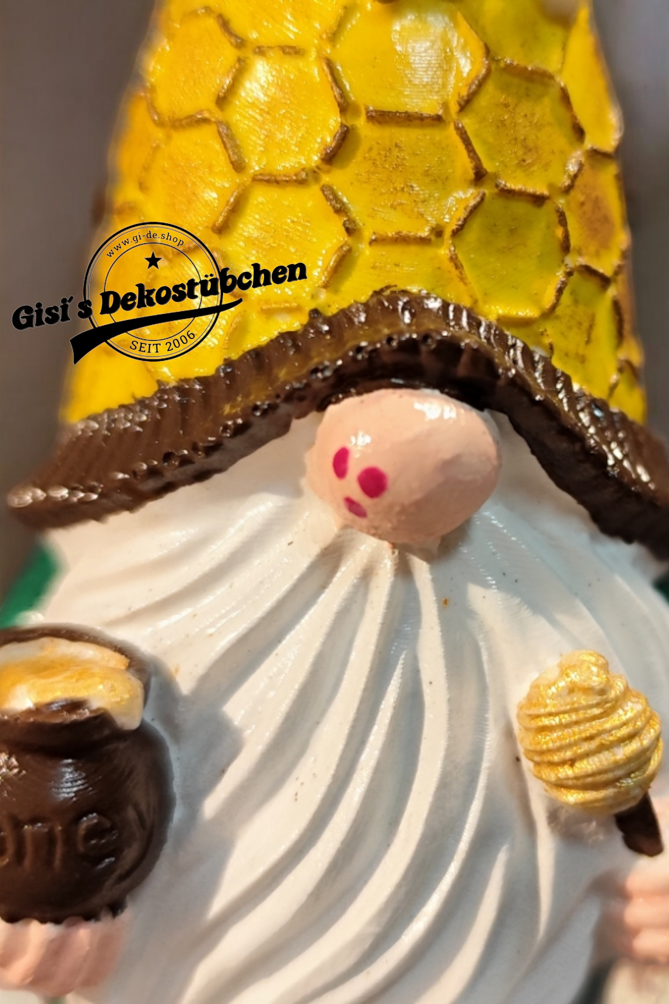 Hand-painted ceramic gnome