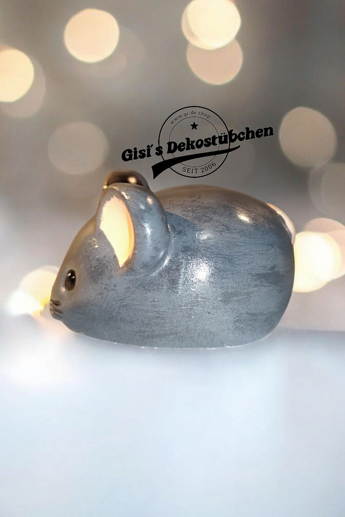 Ceramic Mouse, Hand-Painted