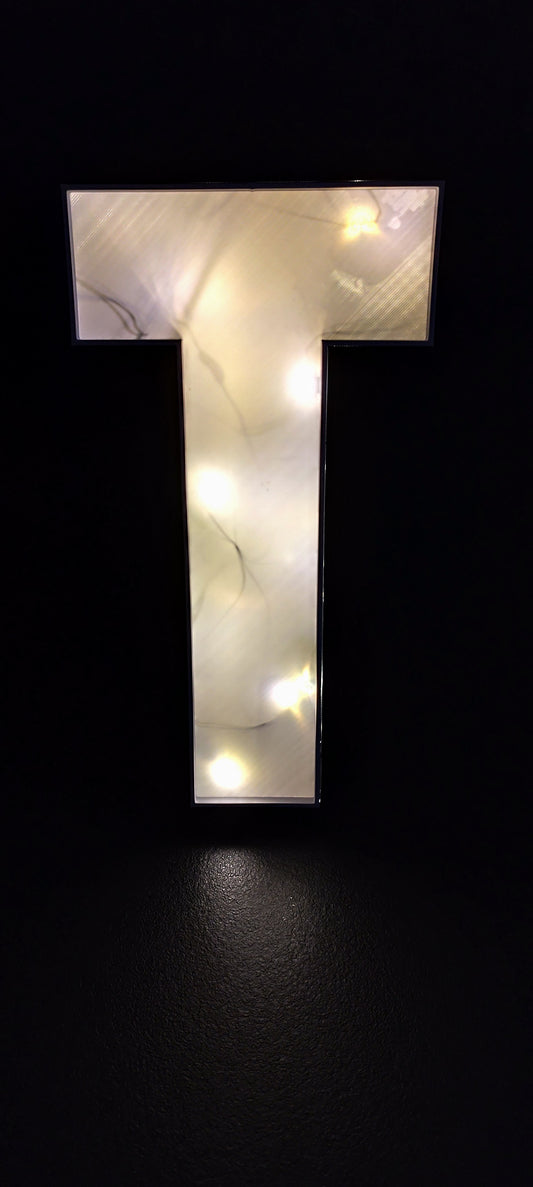 Lightbox letters A-Z – approx. 30 cm – 3D printed – custom design – lightbox for string lights