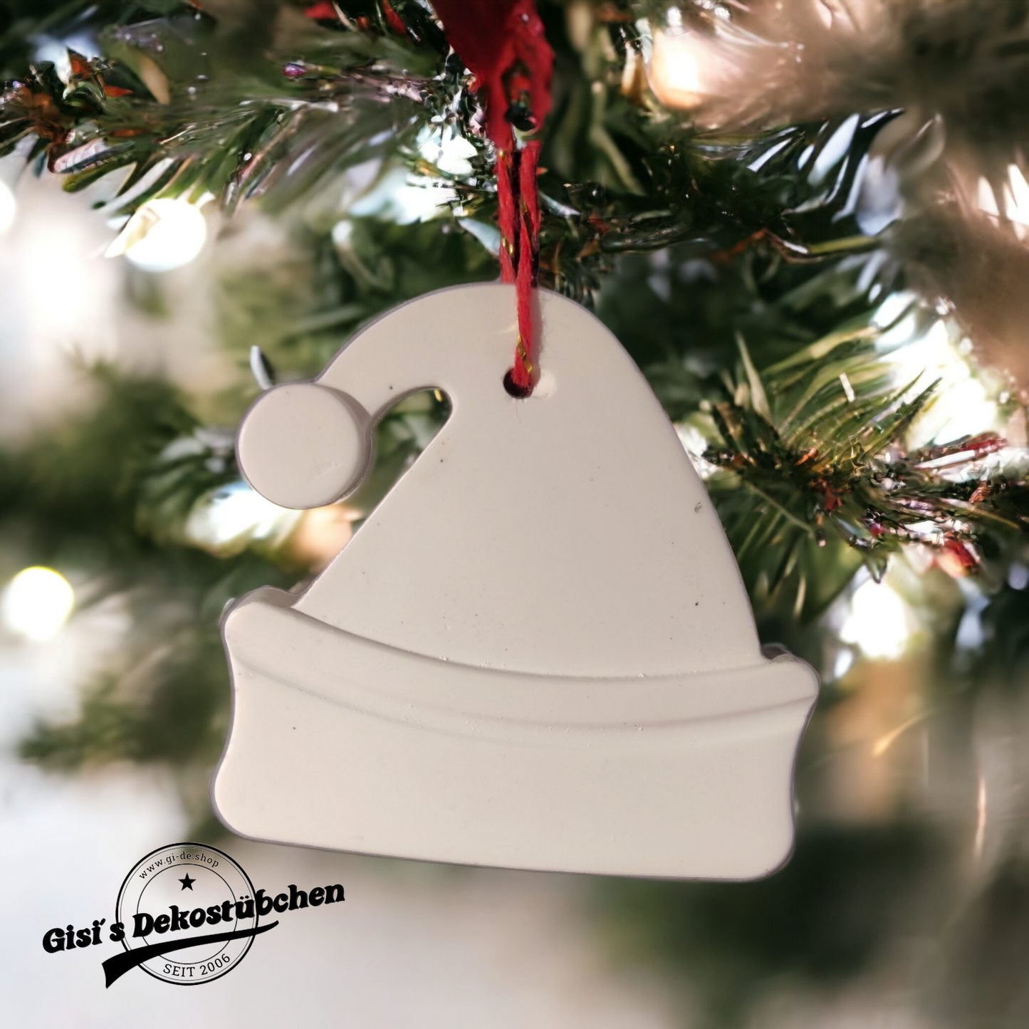 Hat, ceramic Christmas decorations, Christmas tree ornaments, home decor