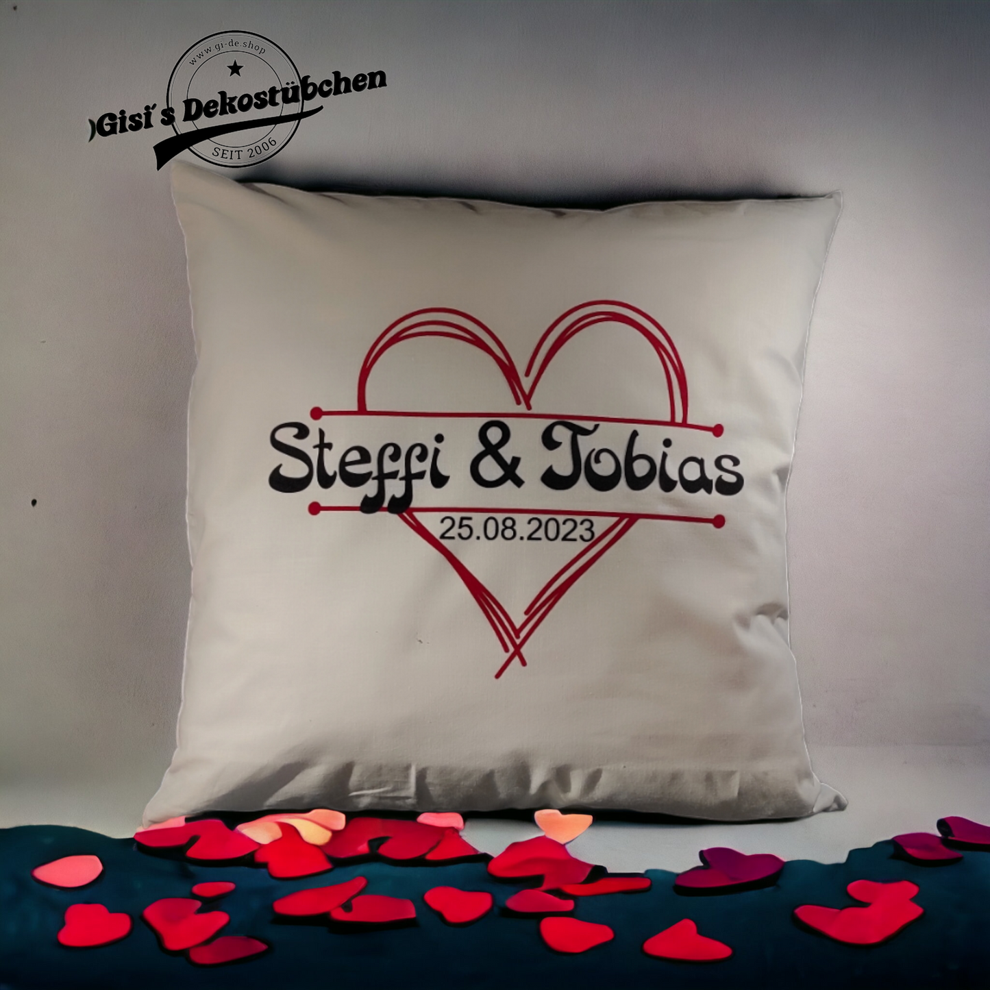 Personalized Pillow with Name - Romantic