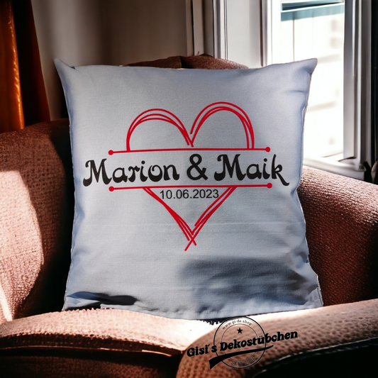 Personalized Pillow with Name - Romantic