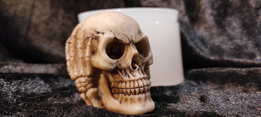 Skull silicone mold, candle mold.