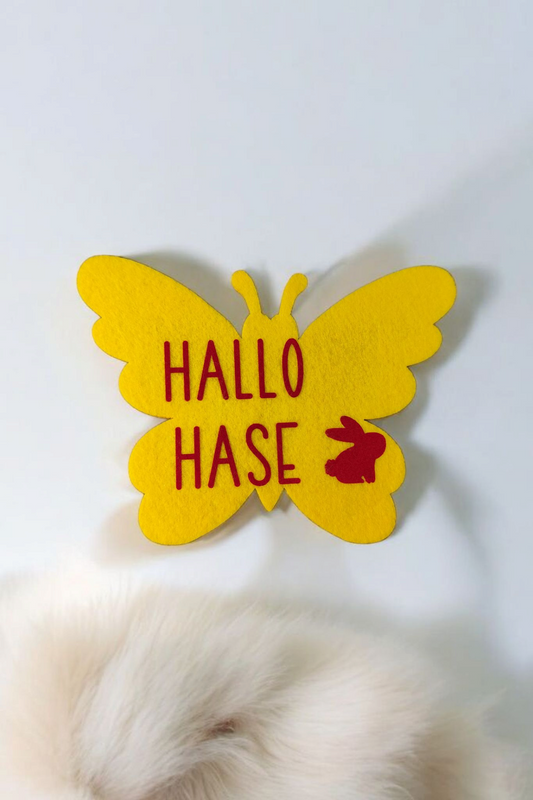 Butterfly felt coasters