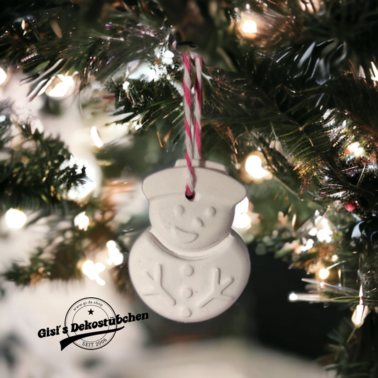 Snowman, ceramic Christmas decorations, Christmas tree ornaments, home decor