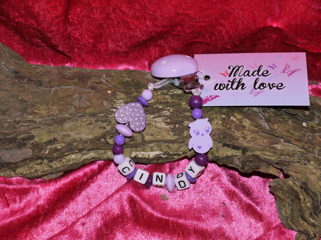 Pacifier chain for girls