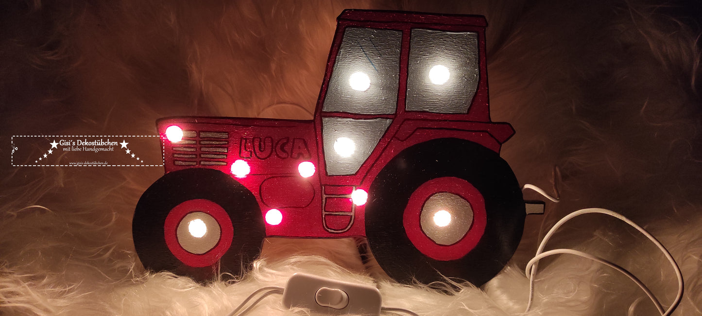 Tractor wall lamp night light with LED