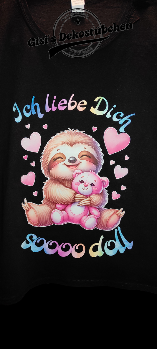 Valentine's Day, Mother's Day, Birthday, Sloth Shirt, Gift for Sloth Lovers
