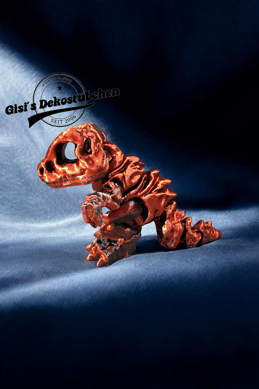 Tiny skeleton of a T-Rex fidget decoration