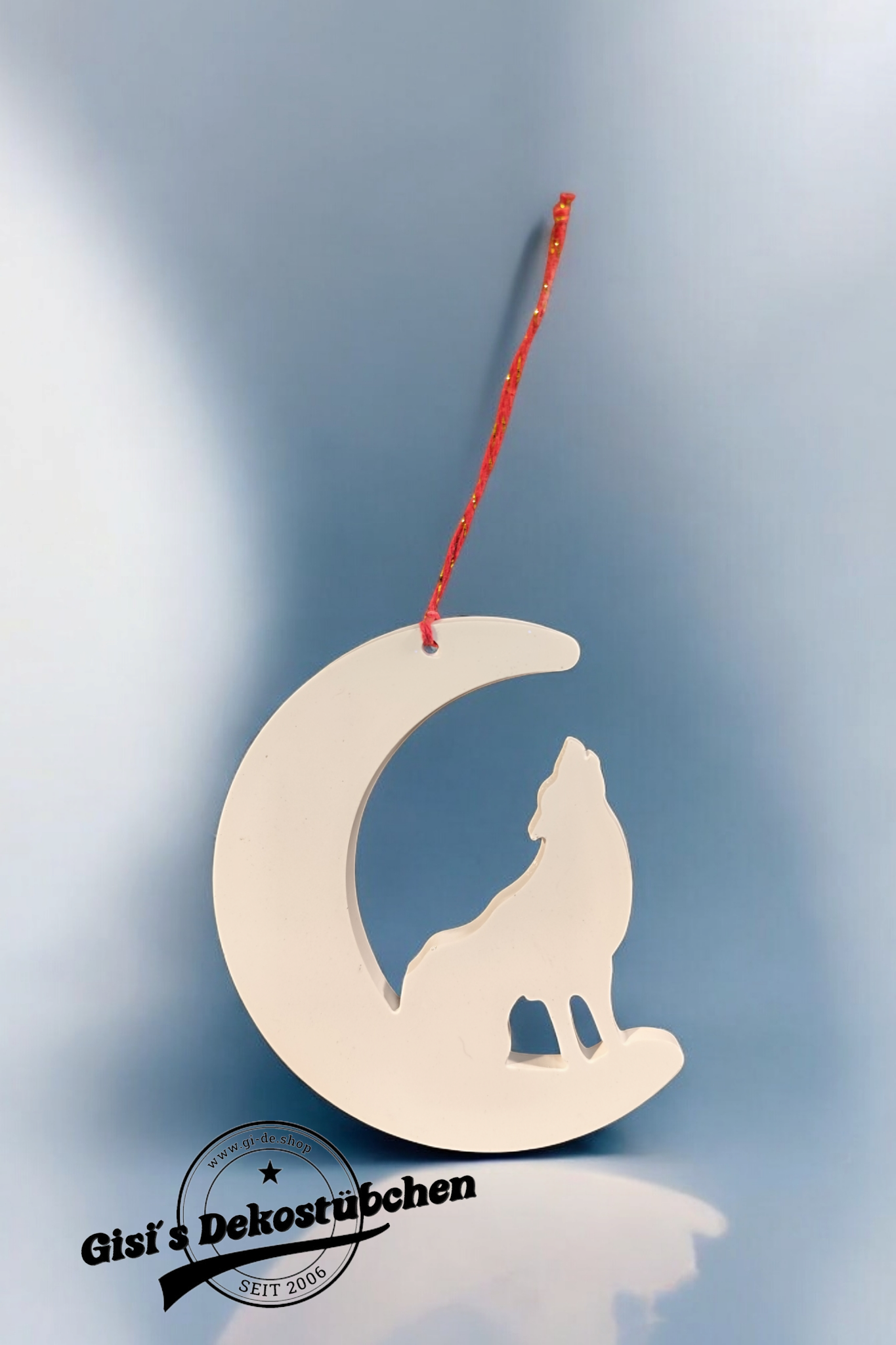 Wolf Moon Decoration Ceramic
