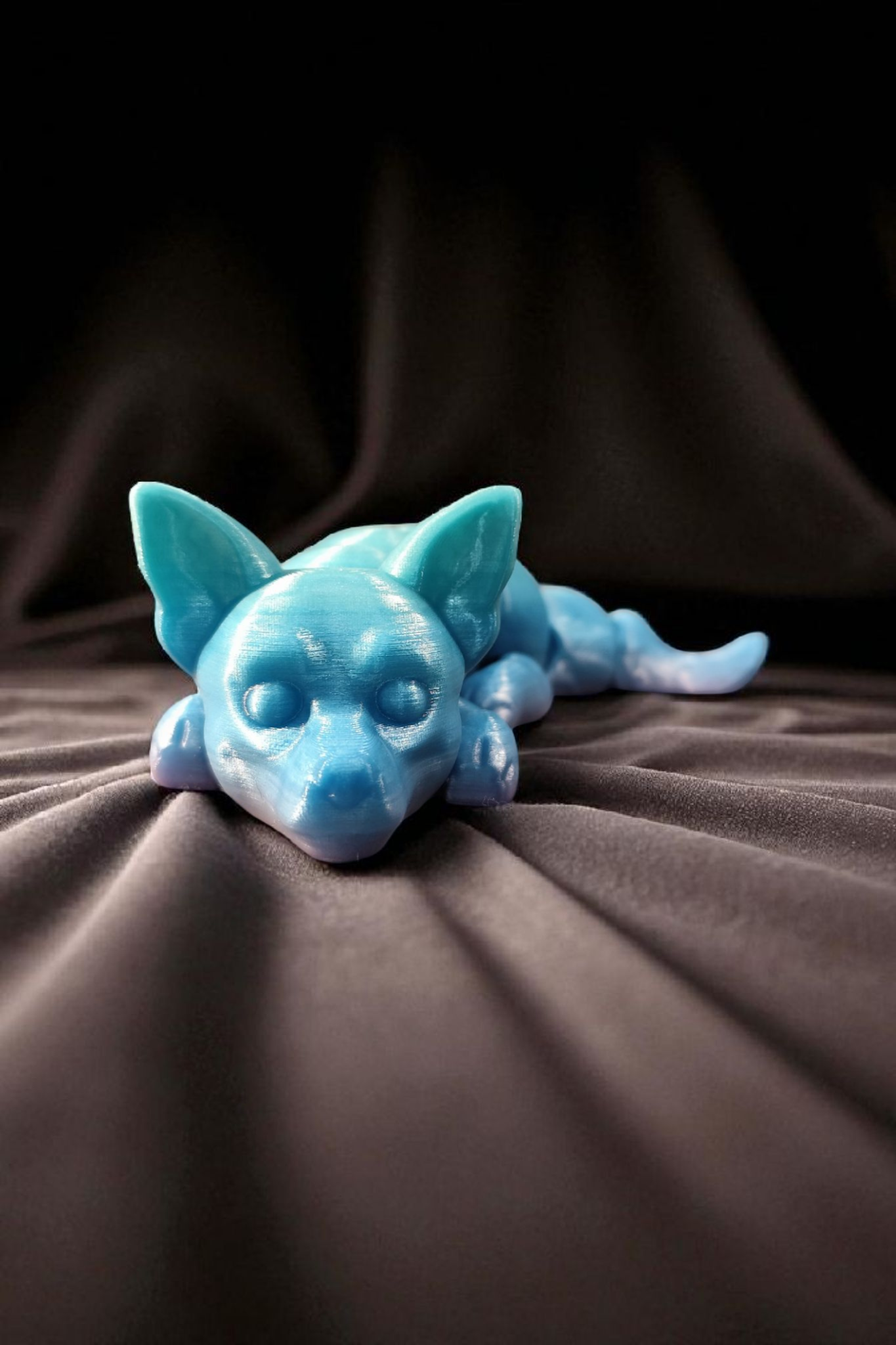 XL Flexi Chihuahua 3D print – posable dog figure made of PLA – approx. 22 cm – custom color available